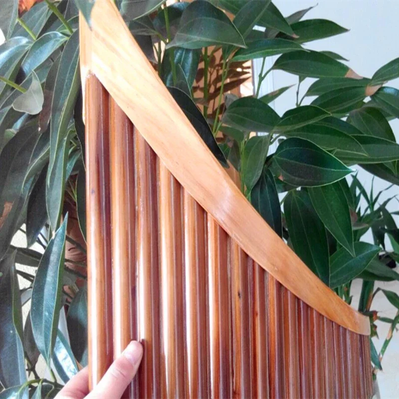 22 Pipes Professional Right/Left Pan Flute Handmade Panflute Panpipes Romanian style Flauta  Woodwind Musical Instrument C/G Key