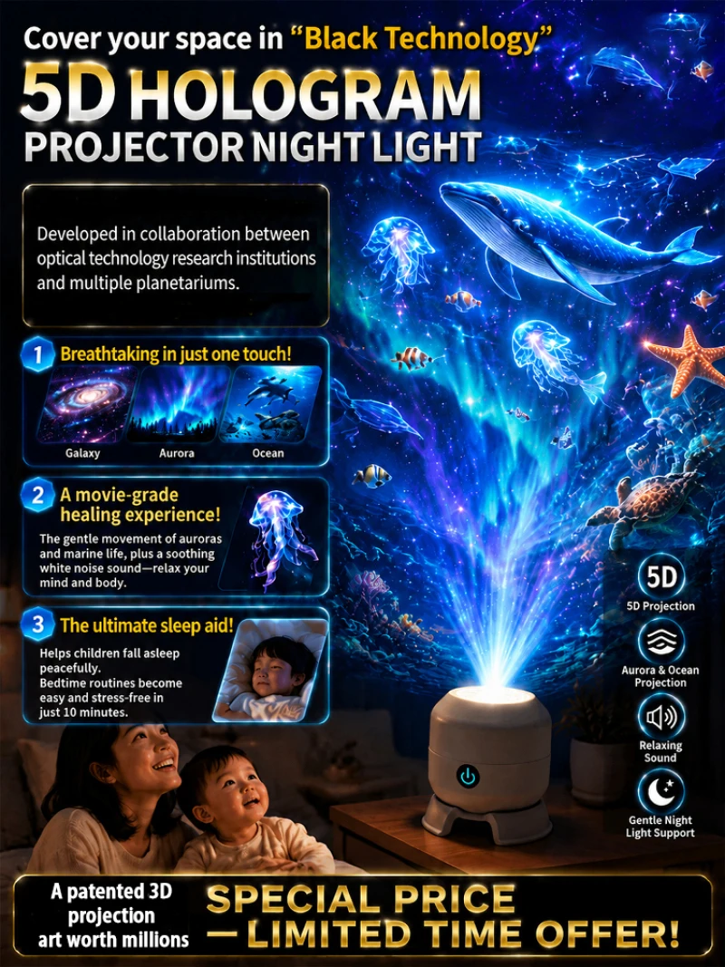 Bedroom Projector Night Light Colorful Rotating Dreamy LED Lamp For Kids Adults Home Indoor Atmosphere Decor Sleep Lighting