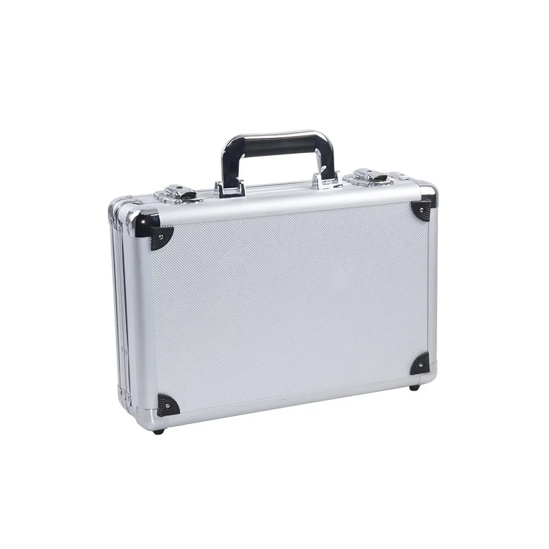 Small Black Aluminum Tool Case with Reinforced Corners, Tool Case Too Box, High Quality