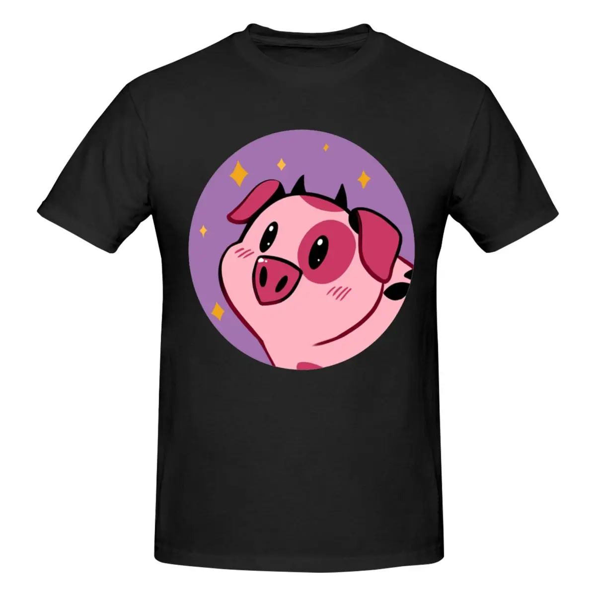 Men Fat Nuggets Hazbins Hotels Awesome T Shirt Streetwear Cotton Crewneck Men Tshirt