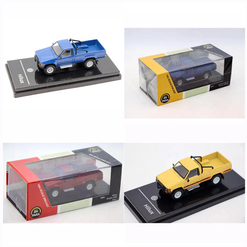 

Para64 1/64 Hilux Пикап Транспортер из сплава Модель автомобиля Классический сувенир для взрослых Подарок Статический дисплей