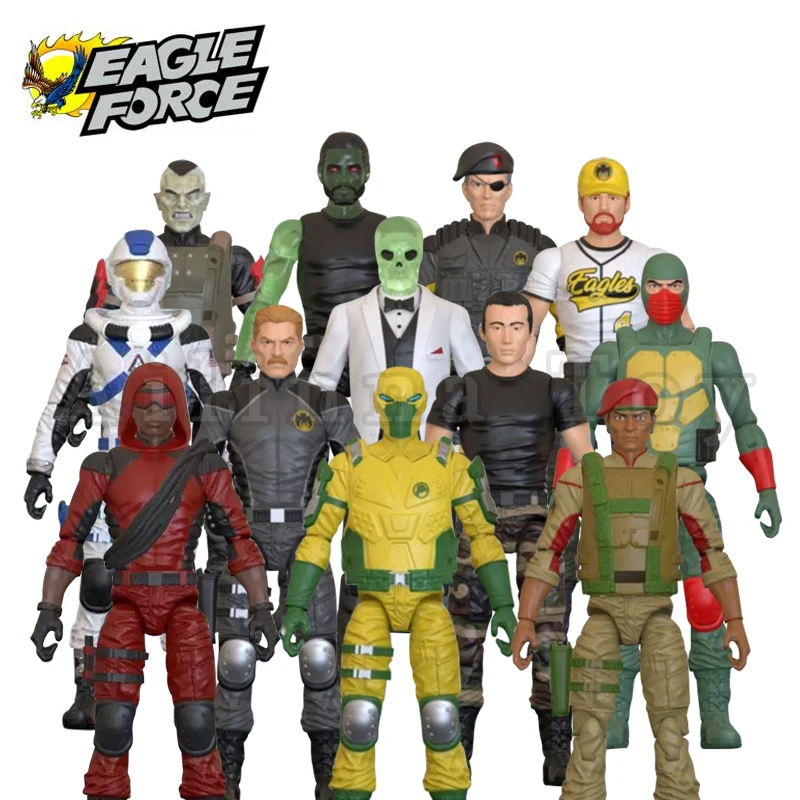 Eagle Force 1/18 4inches Action Figure BBTS Exclusive Figures Anime Collection Model For Gift