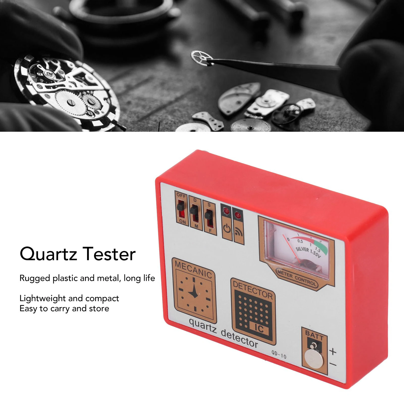Quartz Tester Watch Battery Tester Demagnetizer Timegrapher Demagnetization Measure Machine Repairing Tool