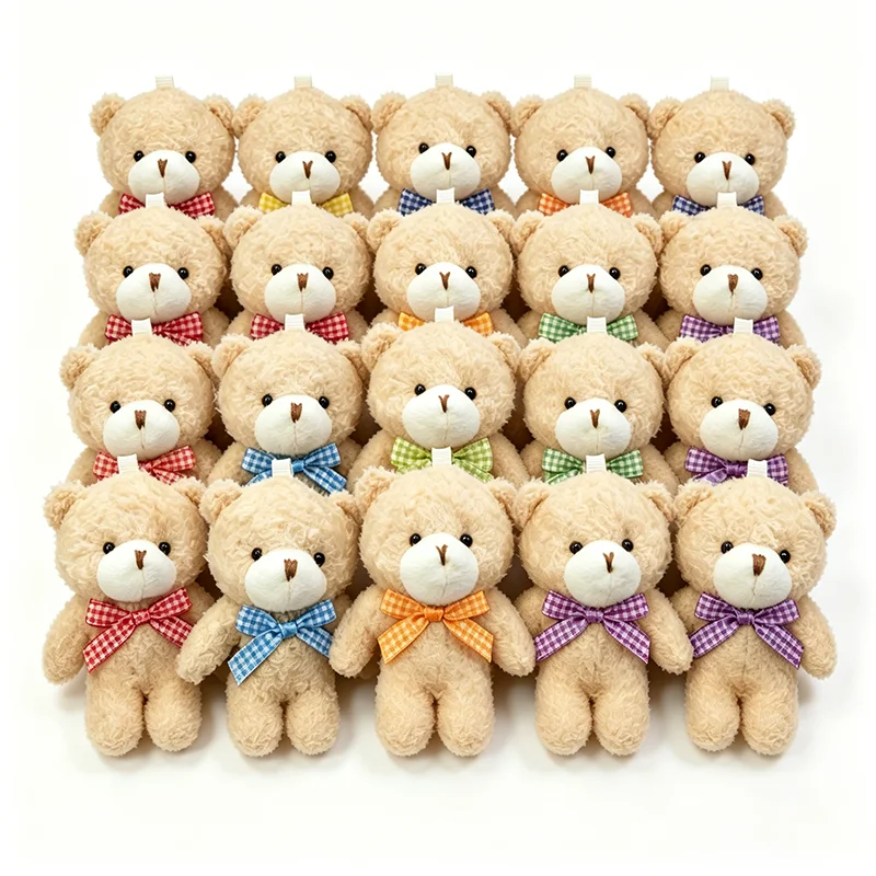 30/20/10 Stück Mini-Teddybären, kleine weiche Plüsch-Teddybären, Plüschbären in Großpackung für Geburtstagsfeier-Dekoration, Gastgeschenke, Taschenanhänger, Schlüsselanhänger – Detail 7