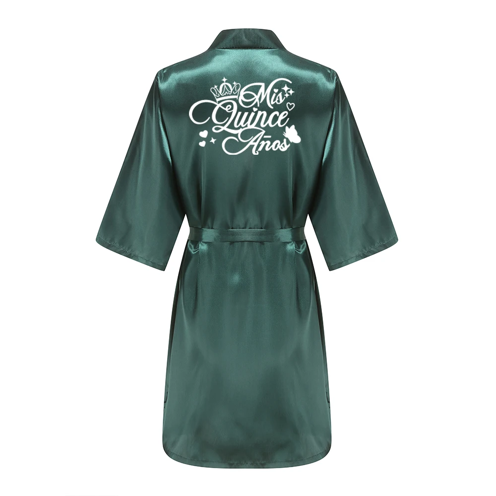Mis XV Bathrobes Princess Sweet 15 Years Girl Birthday Party Mis Quince Años Robes Quinceanera Robe image 4