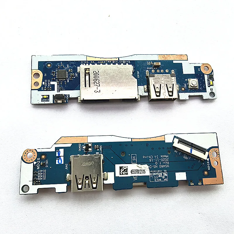 NEW Original For Lenovo Ideapad 3-14ITL6 3-15ITL6 USB SD Card Reader Switch Button Sub IO Board HS460 NS-D471 TESTED WELL