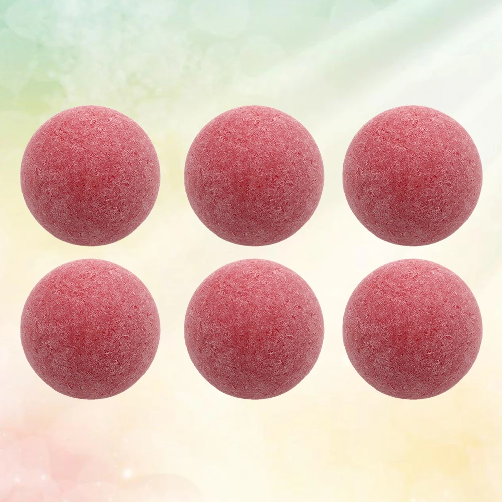 

6 шт., пластиковые матовые сменные специальные мячи для настольного футбола, красные спортивные аксессуары в помещении, настольный матовый футбол