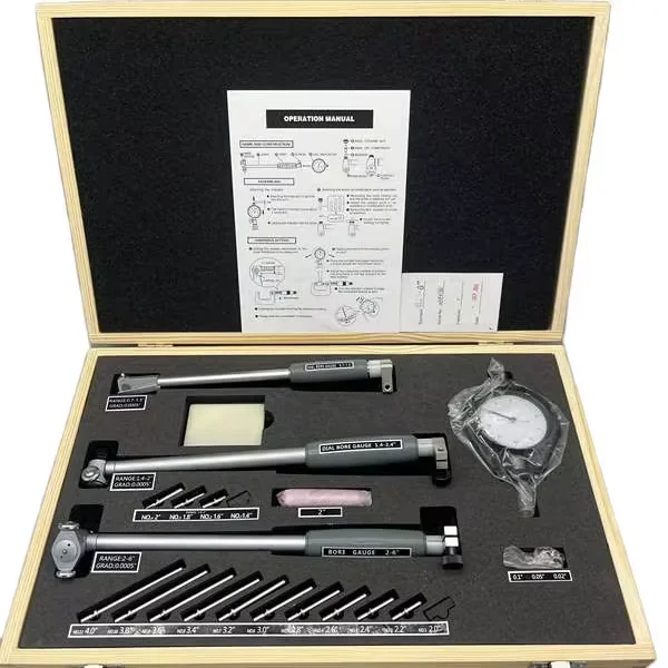 Factory Direct Set Of Three Dial Bore Gauge 0.7-6 