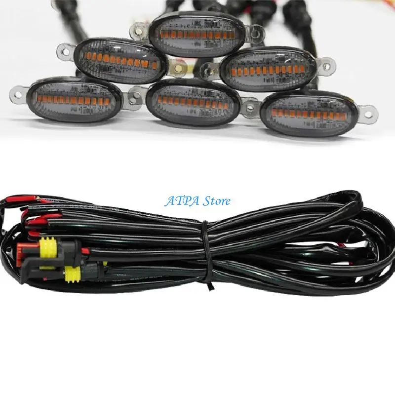 

U13C Car Central Grids Lamp Light Yellow Central Grids Warning Light 12V 6W