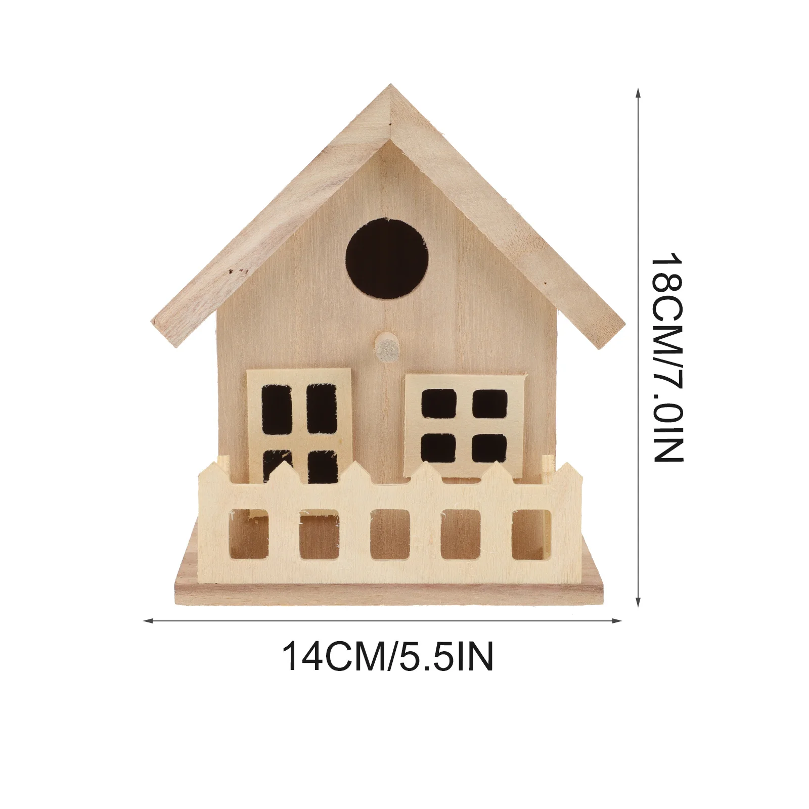 

Wooden , Garden Nest Feeder, Outdoor Hanging Bird Hut, Natural Wood Bird Cage, Decorative Birds For Yard Decor,