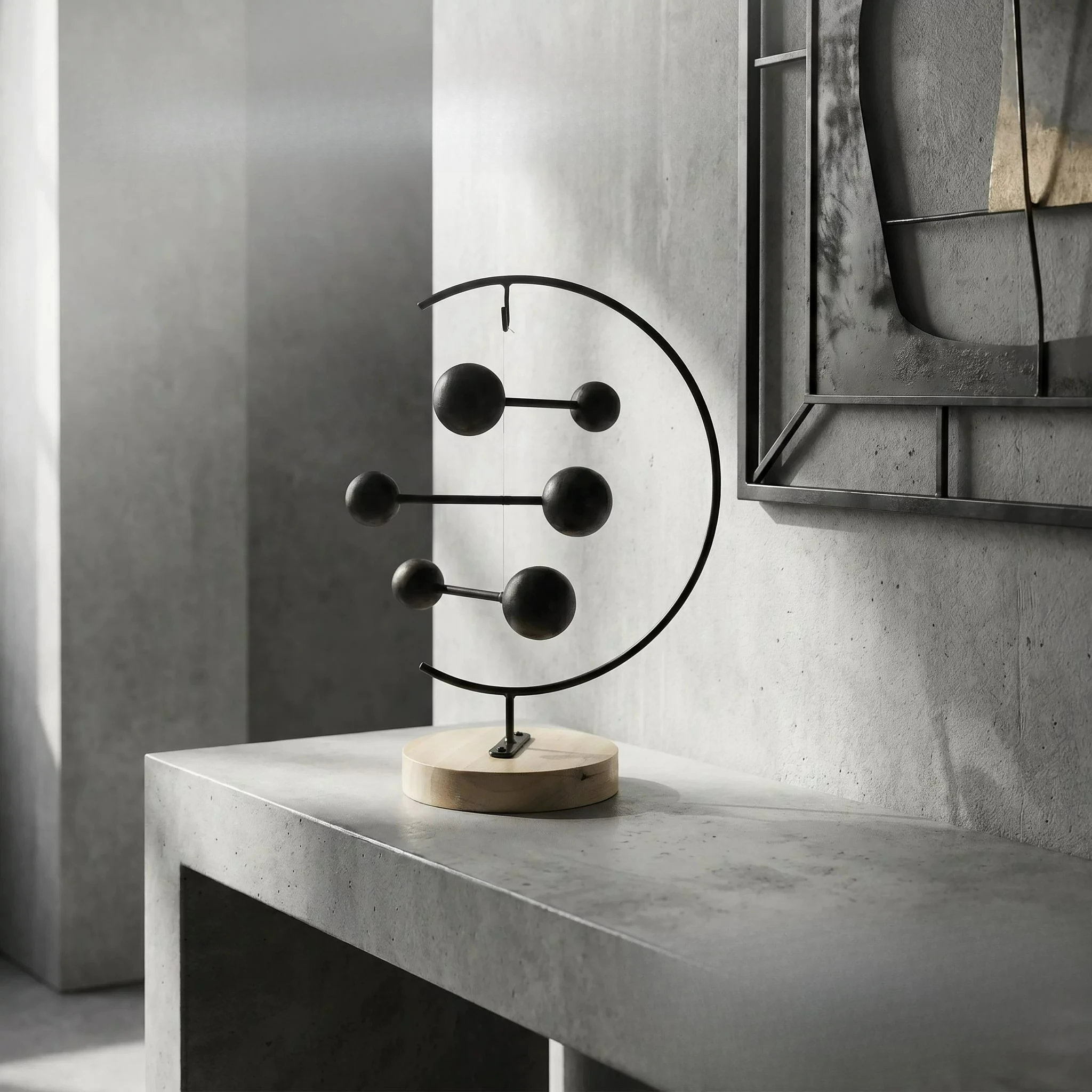Wabi Sabi Style Desktop Ornament with Dynamic Balance, Rotating Atmosphere, Decorative Gift