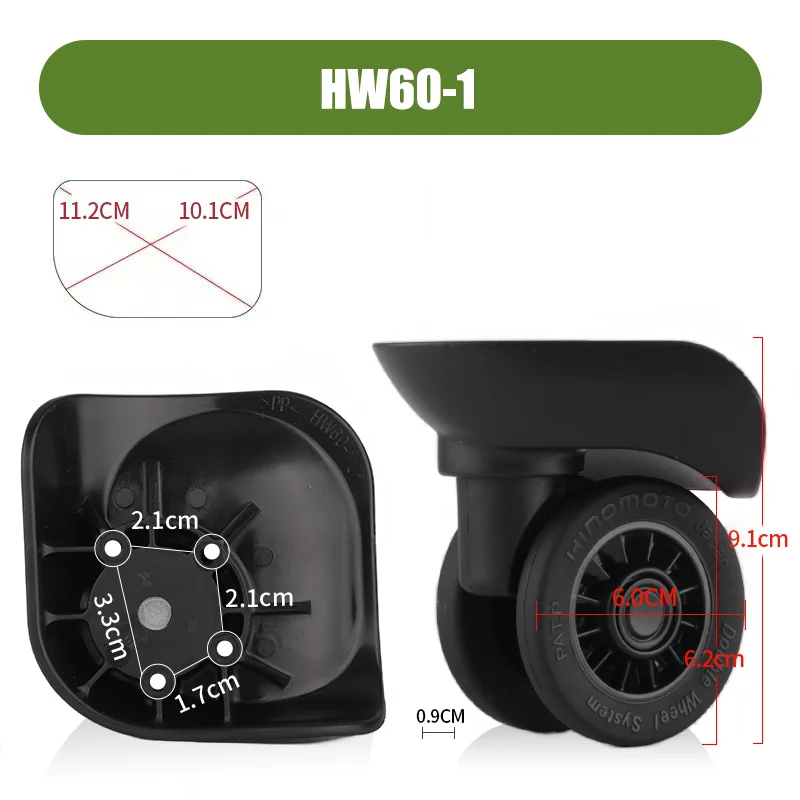Spare Parts for HINOMOTO Suitcase HW60-1 Universal Wheels Repair Luggage Accessories Mute Smooth Durable