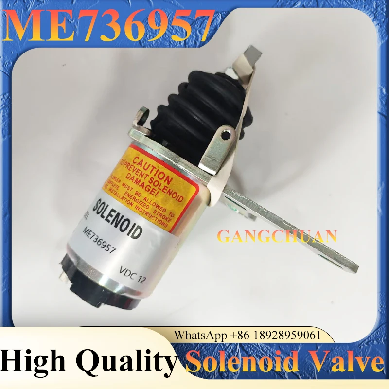 Excavator Spare Parts ME736957 32A61-09020 12V 24V Fuel Shutoff Solenoid For E305/306/307/308