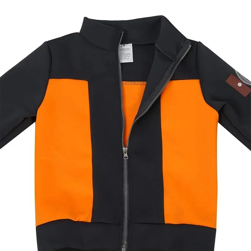 Новинка 2025 года, комплекты детской одежды для мальчиков K-Kakashi, аниме, униформа для косплея, детская нарядная куртка Узумаки, брюки, костюм Kunai Halloween eqs9X