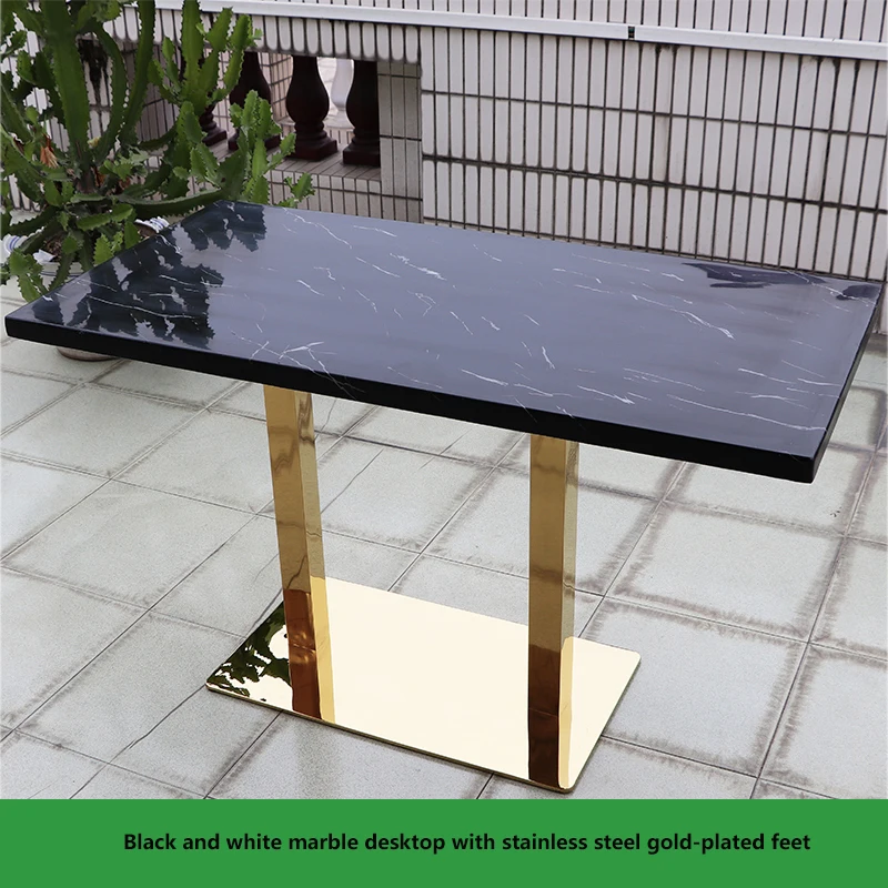 Custom.Luxury Hotel مخصص مربع مستدير طاولات طعام رخامية طاولة مقهى طاولة مطعم الوجبات السريعة #4