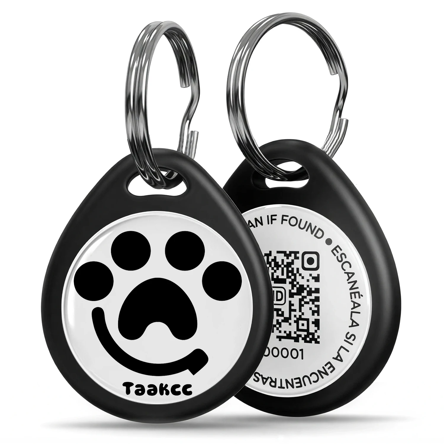 Personalized Pet Tag for Dogs, QR Code Dog Name Tags for Pet Collar, Online Profile, Scan Location Alerts Fees No Subscription