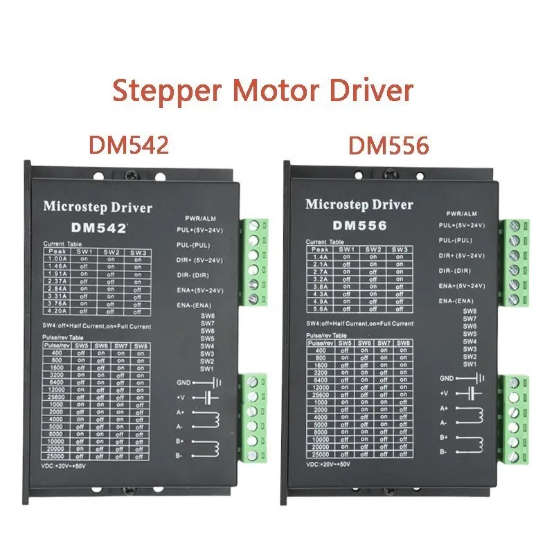 DM542 DM556 Cyfrowy sterownik silnika krokowego 2-fazowy 4.0A do silnika krokowego 42 57 NEMA17 NEMA23 NEMA34 Sterownik silnika krokowego