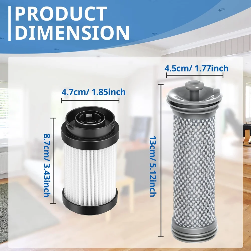 Replacement Parts HEPA Filters Compatible for Tineco Pure ONE X Vacuum Cleaner Accessories Vacuum Filters