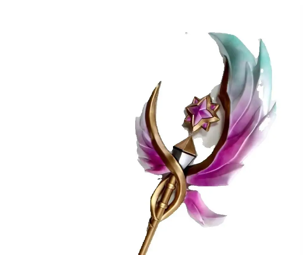 Soraka Staff Prop Cosplay Accessory for League of Legends Halloween Christmas Party Masquerade Show Game-Themed Props