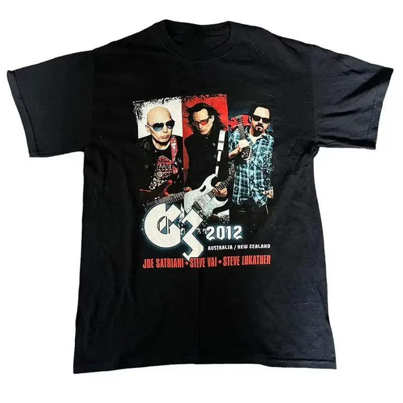 Vtg Joe Satriani Concert Tour And Friends Cotton black All Size T Shirt TR192