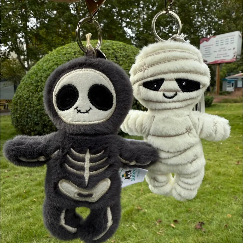

【В НАЛИЧИИ】JELLYCAT UK Fun Милая плюшевая кукла-сумка с изображением мумии/скелета, подвеска с сумкой, плюшевый брелок Jellycat, подарок на день рождения, Рождественский подарок