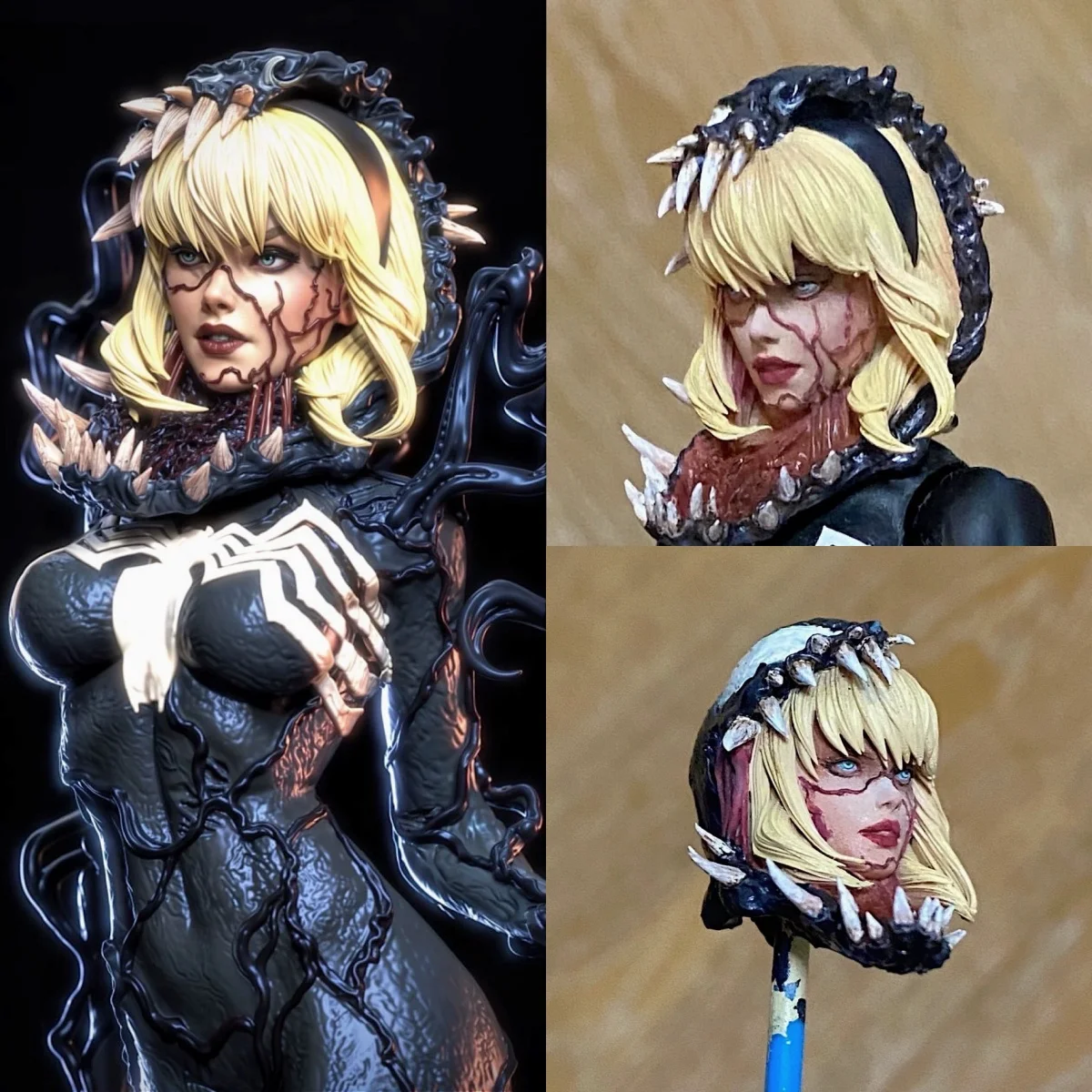 【30 Days Made】Handmade 1/12 Scale Female Girl Unpainted/Painted Resin Head Sculpt Fit 6inch ML Romankey CF MC Body Toys