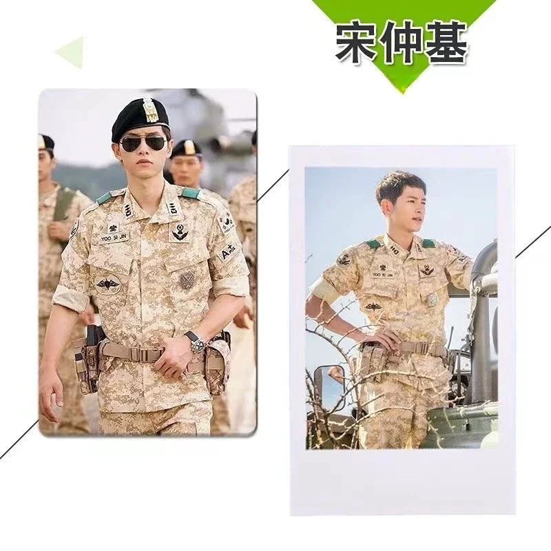 100PC No Repeat Song Joong Ki HD Posters Lomo Cards Pai Li De Descendants of The Sun Drama Stills Photos Meal Bus Card Stickers