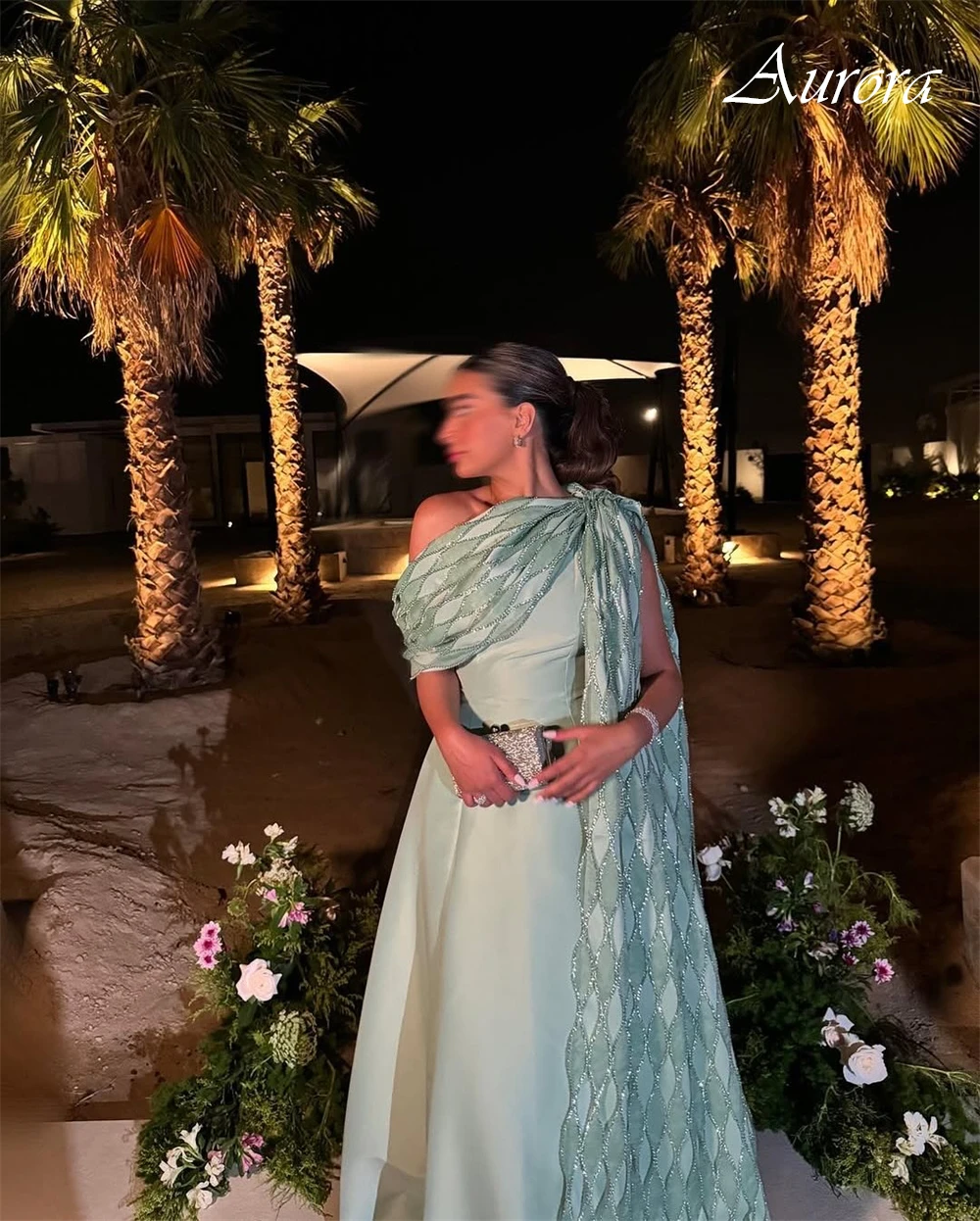 فستان سهرة من الساتان الأخضر البسيط حسب الطلب، فستان رائع للحفلات الراقصة بكتف واحد، ذيل شابيل، فساتين مناسبة خاصة فاخرة