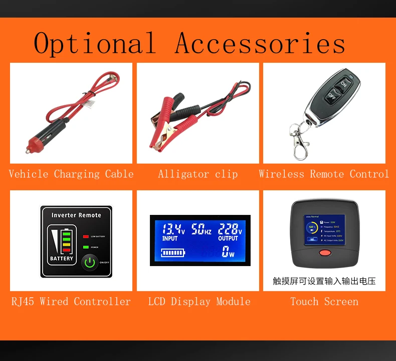 Roger 3000W-B Pure Sine Wave Inverter: 12V/24V/48V to 220V Outdoor Mobile Power Supply & Truck On-Board Inverter view 6