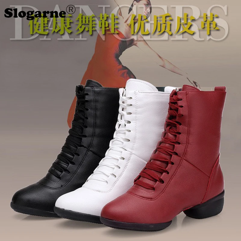 Fahion Soft Dance Boots donna Modern Jazz scarpe da ballo latino Ladies Mesh Breath Soft Sole Sport Jazz Boots Sailor Square Dancing