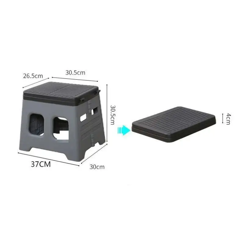 

Travel Portable Outdoor Toilet Portable Trash Can Camping Folding Toilet Movable Car Toilet Bucket Car Emergency Self-driving