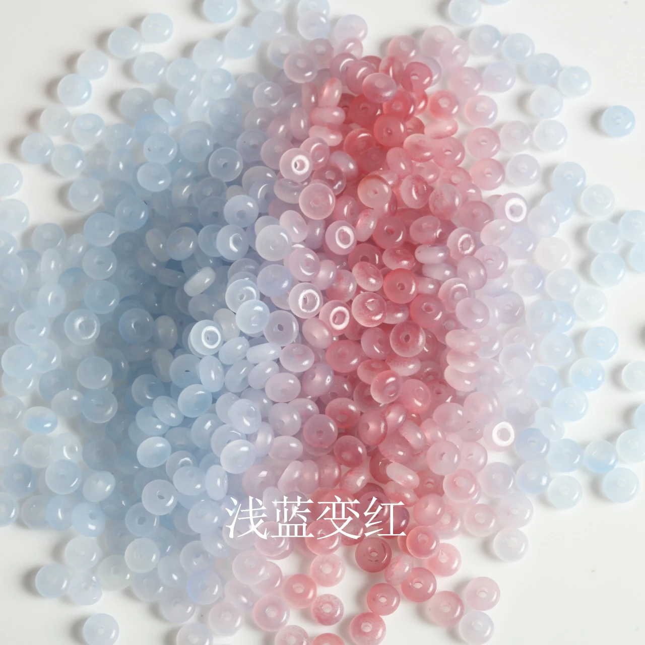 3x6mm UV Activated Beads Abacus Glass Beads DIY Handmade Jewelry Making Color Changing Loose Beads For Bracelet Necklace Making