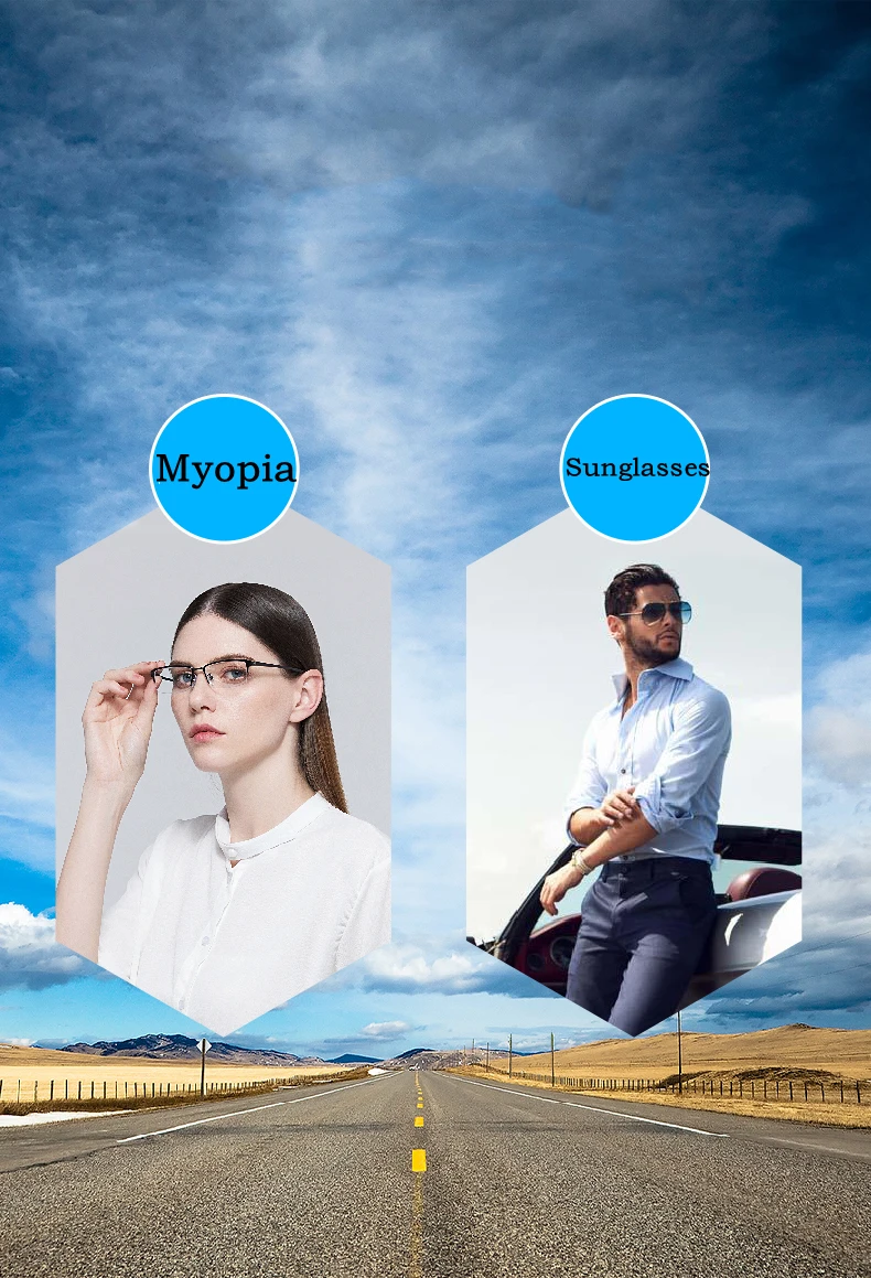 Polarisierte bunte Sonnenbrille Linse Mann Frau 1.50/1.56/1.61/1,67 Myopie/Hyperopie/Astigma tismus maßge schneiderte gehärtete Gläser 1 Paar – Detail 4