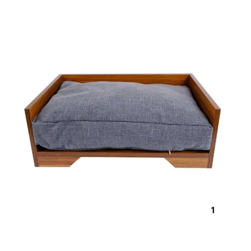 

Luxury XL Customized Animal Pattern Round Wooden Pet Bed Breathable and Warm for Dogs for Winter Season Packed in Carton