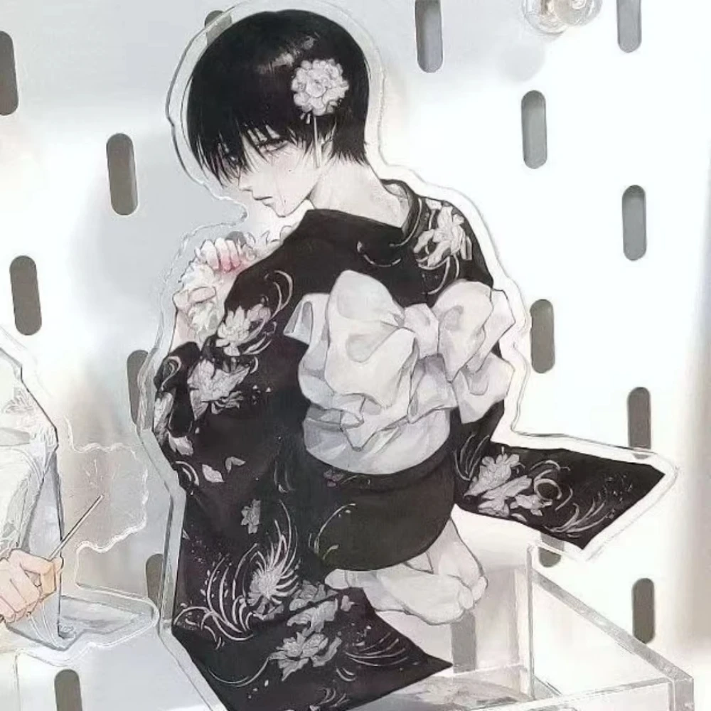 

The Summer Hikaru Died Yoshiki Tsujinaka Figure Acrylic Stands Anime Brooch Desktop Decoration Ornament Festival Couple Gifts