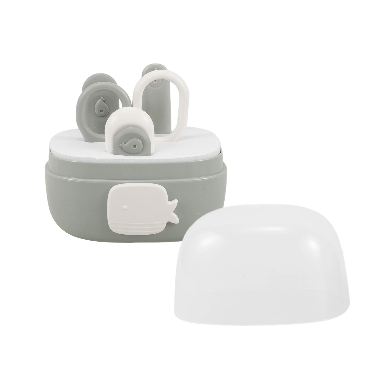 

4 шт., набор кусачек для ногтей, набор для ухода за ребенком, инструмент для ухода за здоровьем новорожденных, безопасные ножницы с мультяшной совой, прочный из нержавеющей стали