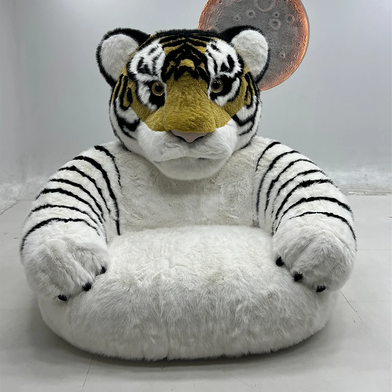 Modern Designer Furniture Animal Shape Armchair Bed Tiger-shaped Sofa High-density Sponge Armchair Sofa For Children's Bedroom