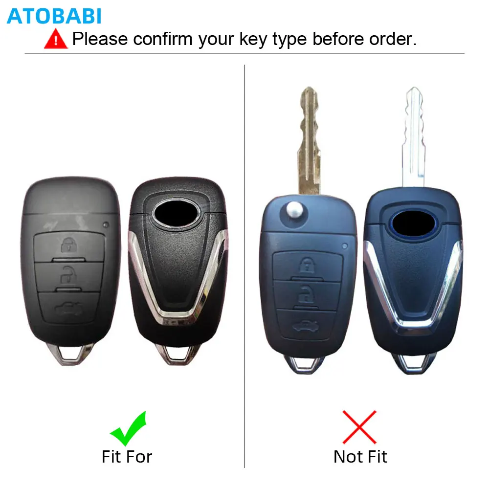 حافظة مفاتيح جلدية للسيارة لهواتف FAW bestorn X80 2018 2019 2020 2021 3 أزرار غطاء واقي ذكي بدون مفتاح للتحكم عن بعد #2