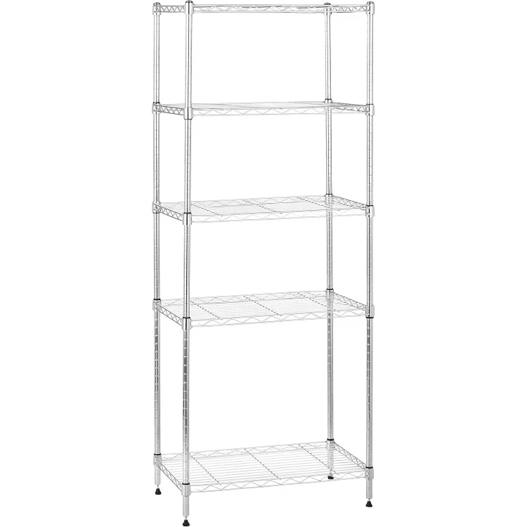 

5-Shelf Adjustable, Storage Shelving Unit, (200 Pound Loading Capacity per Shelf), Steel Organizer Wire Rack, 23.2 x 13.4 x 60