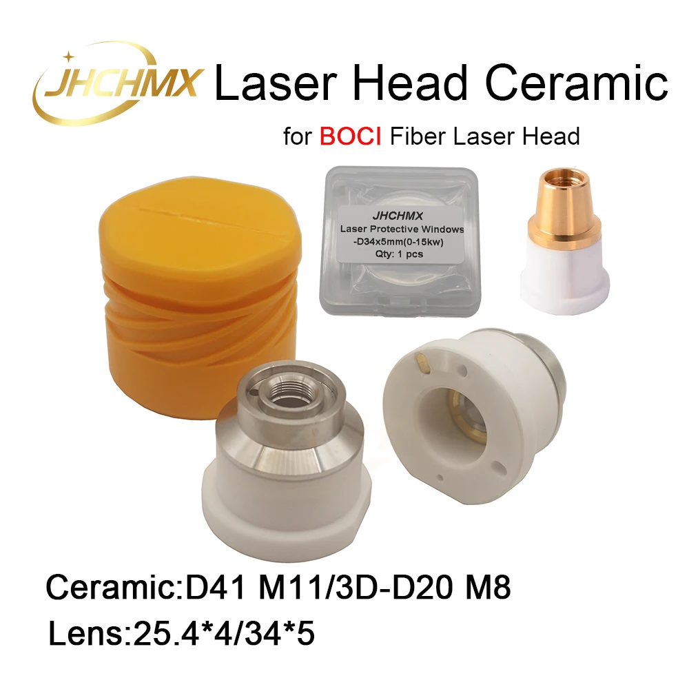 JHCHMX 레이저 세라믹 링 BOCI D41 M11 3D Creamic D20 M8 BLT310 BLT421S BLT520H 용 보호 Windows 25.4x4/34x5mm