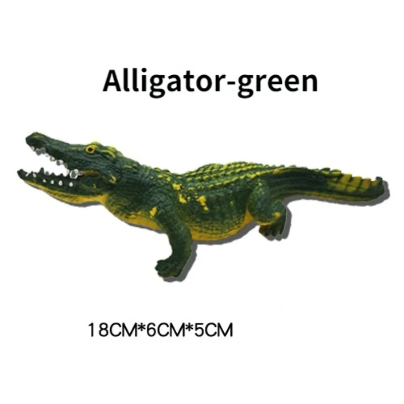 Forest Simulation Crocodile Lizard Model Soft Rubber Reptile Early Childhood Education Cognitive Props Halloween Funny Toys