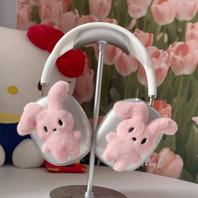 Original Cute Rabbit Y2K Airpods Max Headphone Case Cover Soft Custom Airpods Case Headphones Accessories Christmas Decoration