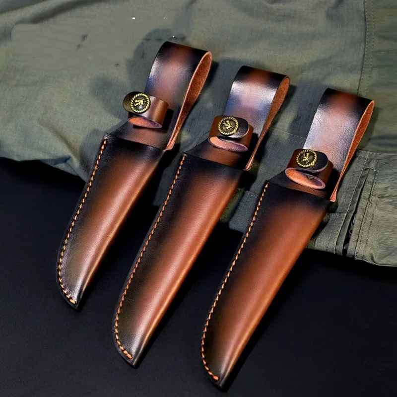 Открытый тактический кожаный чехол K из натуральной кожи, чехол для складных инструментов, плоскогубцы, сумка для инструментов, фонарик, кожаные ножны