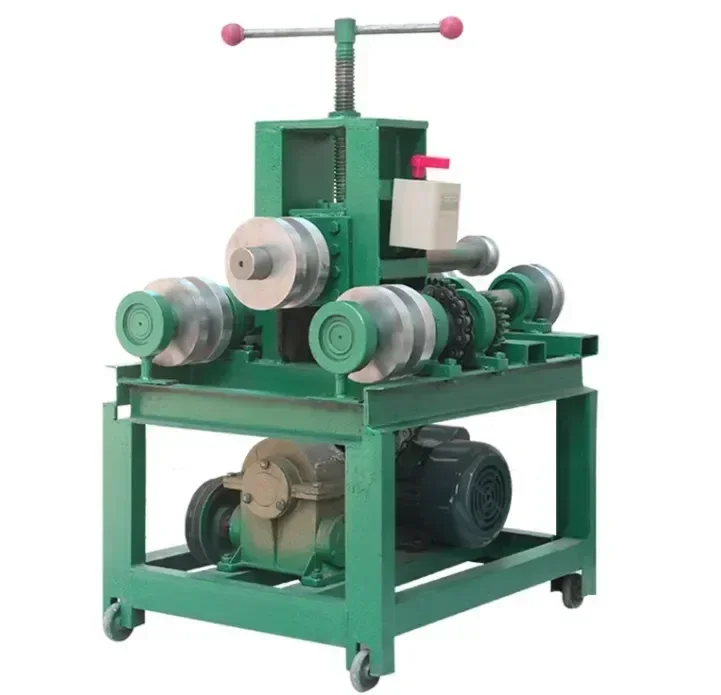 50mm 63mm 67mm Round Square Metal Steel Pipe Bender Machine Three Rollers Tube Bending Machine