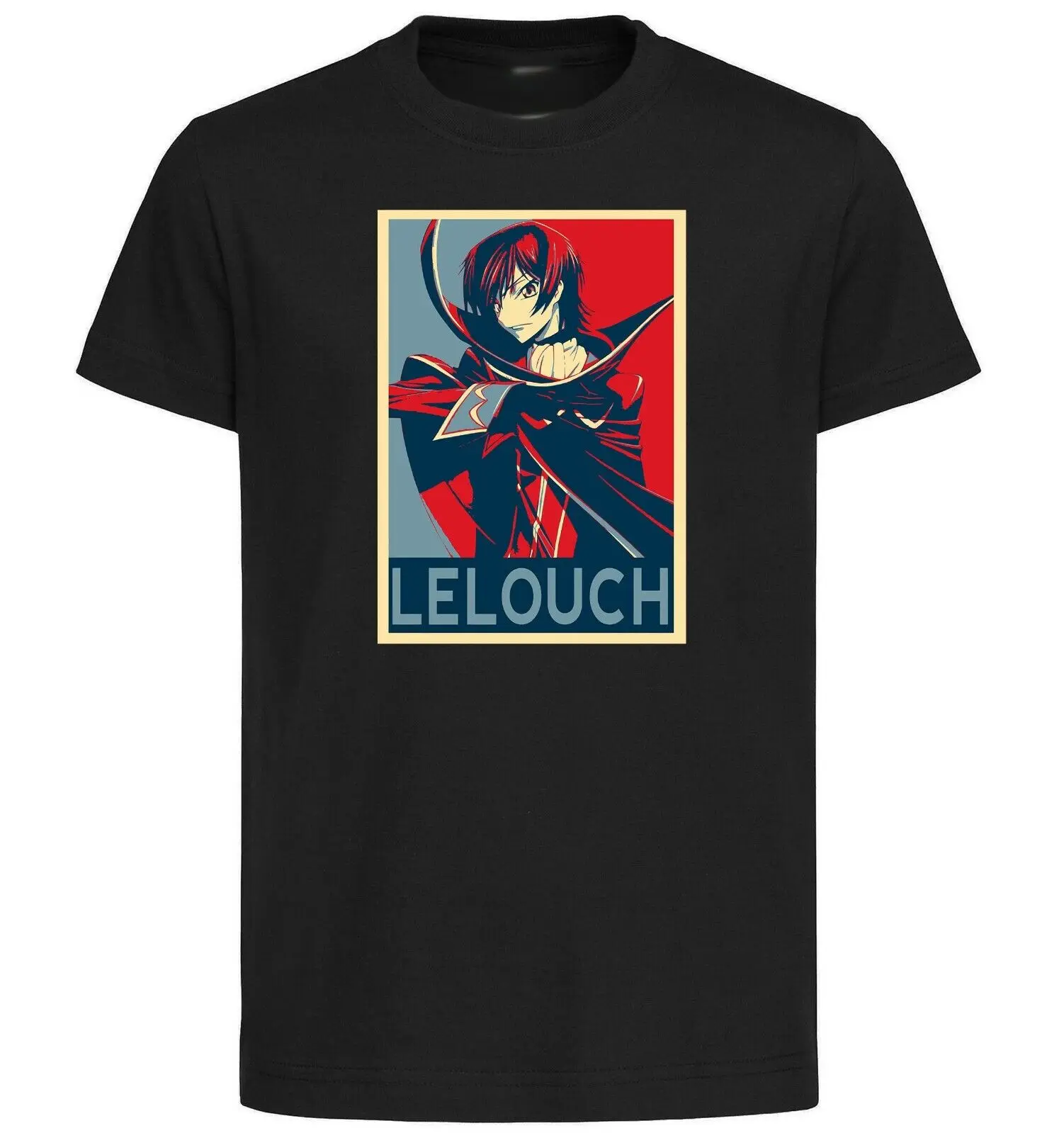 Black T-Shirt - Propaganda Code Geass - Lelouch-