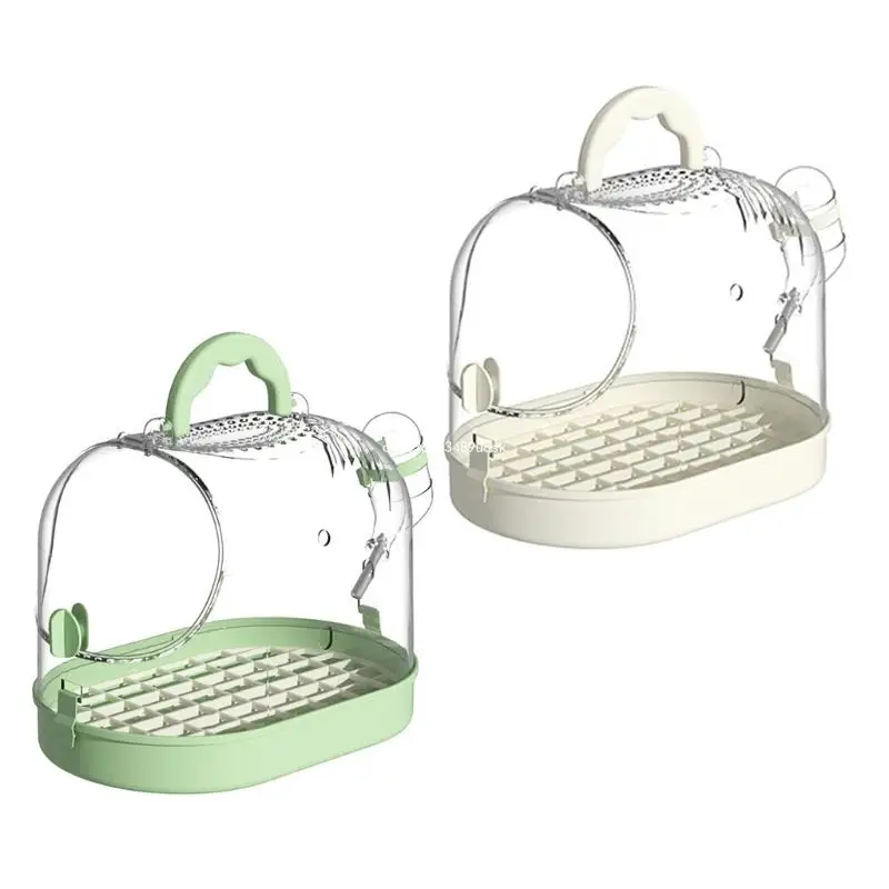 

Clear Parrots Carrying Case for Small Bird Go Out Carriers Bag Safe Lock