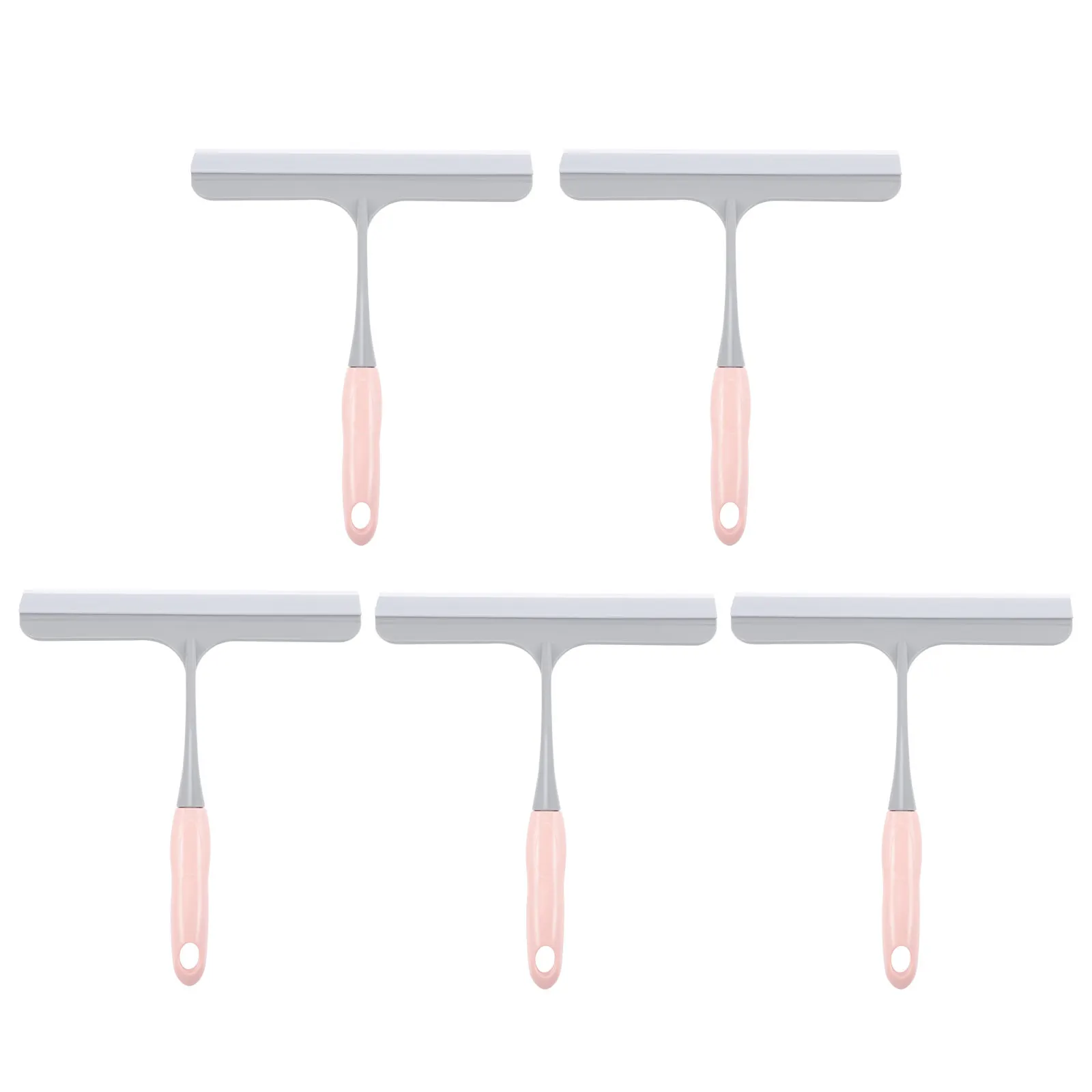 

5Pcs Professional Silicone Window Squeegee for Fast Streak-Free Cleaning on Glass Mirrors Shower Doors Tiled Surfaces Car