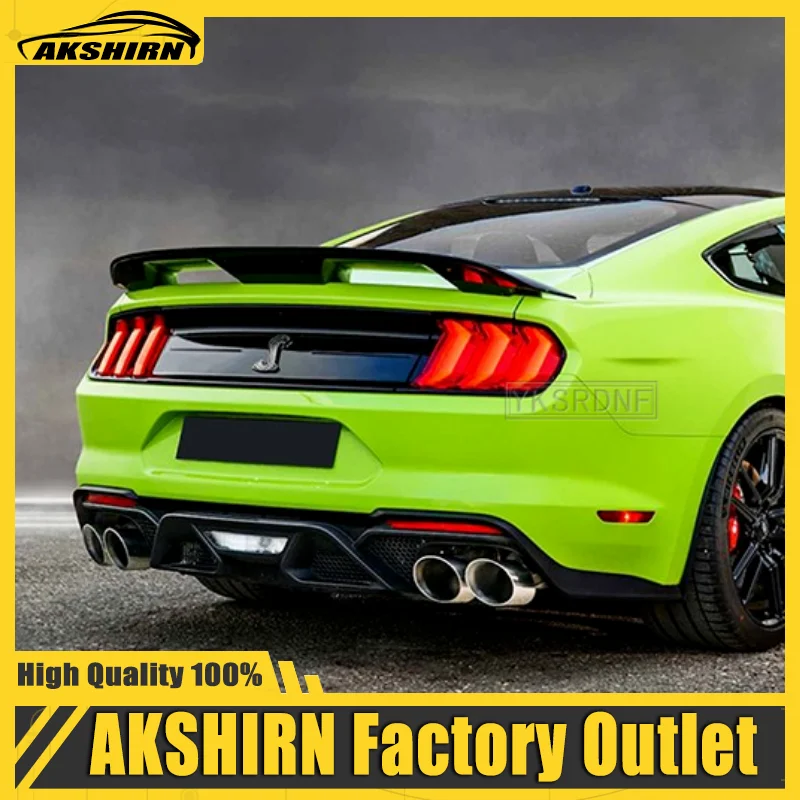 For ford mustang spoiler GT500 style High quality ABS wing trunk spoiler 2015 2016 2017 2018 2019