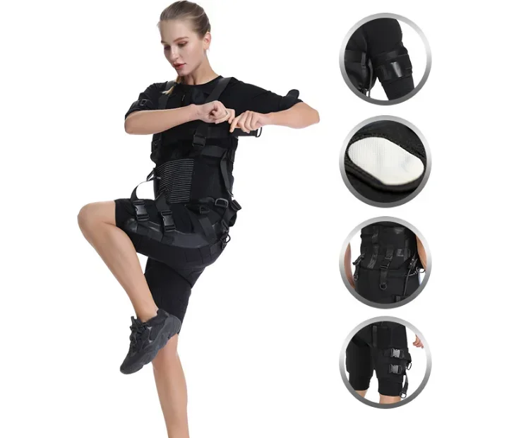 Ems Training with Electrostimulator Suit Replacement Pads Removable Electrode Jacket