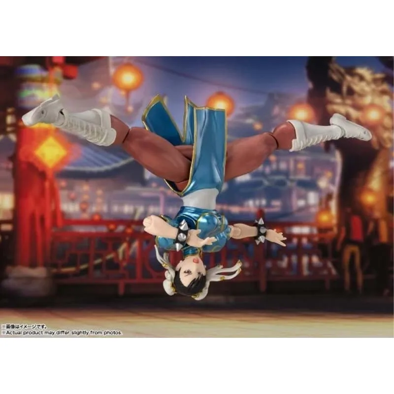 Bandai Original Genuine Street Fighter S.H.Figuarts Chun-Li Street Fighter Costume 2 Anime Figure Finished Model Christmas Gifts view 4
